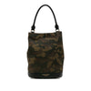 Burberry Suede Camouflage Bucket Bag Secondhand