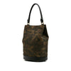 Burberry Suede Camouflage Bucket Bag Secondhand