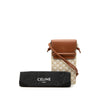 Celine Triomphe Coated Canvas Phone Pouch Flap Crossbody Secondhand