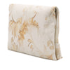 Chanel XL Printed Canvas and Striped Lambskin Foldover Clutch Secondhand