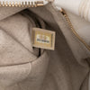 Chanel XL Printed Canvas and Striped Lambskin Foldover Clutch Secondhand