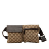 Gucci GG Canvas Double Pocket Belt Bag Secondhand
