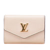 Louis Vuitton Leather Lockmini Compact Wallet Secondhand