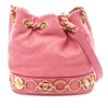 Chanel CC Quilted Lambskin Drawstring Bucket Bag Secondhand