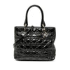Dior Medium Patent Cannage Lady Dior Soft Shopping Tote Secondhand