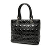 Dior Medium Patent Cannage Lady Dior Soft Shopping Tote Secondhand