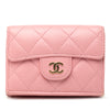 Secondhand Chanel CC Quilted Lambskin Compact Flap Wallet