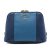 Prada Bicolor Saffiano Dome Clutch Secondhand