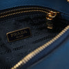 Prada Bicolor Saffiano Dome Clutch Secondhand