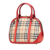 Burberry Small Haymarket Check Canvas Orchard Bowling Bag Secondhand