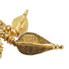 Chanel CC Gold Plated Fretwork Fringe Brooch Secondhand