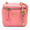Chanel Mini Quilted Lambskin Pearl Crush Vanity Case With Chain Secondhand