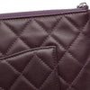 Chanel CC Quilted Lambskin Double Zip Clutch Secondhand
