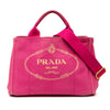 Prada Small Canvas Canapa Logo Satchel Secondhand