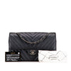 Chanel Medium Classic Chevron Caviar Double Flap Secondhand
