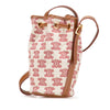 Celine Micro Triomphe Embroidered Canvas Drawstring Bucket Bag Secondhand