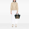 Celine Micro Tricolor Calfskin and Nubuck Luggage Tote Secondhand