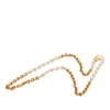 Chanel Gold Plated Faux Pearl Chain Necklace Secondhand