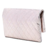 Chanel Quilted Calfskin Pixel Effect Beauty Foldover Clutch Secondhand