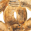 Chanel Gold Plated CC Quilted Clip On Earrings Secondhand
