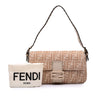 Fendi Zucca Wool Selleria Baguette Secondhand
