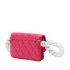 Chanel Quilted Lambskin Maxi Pearls Clutch With Chain Secondhand