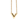 Louis Vuitton Gold Plated Essential V Necklace Secondhand