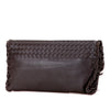 Bottega Veneta Nappa Intrecciato Fringe Flap Clutch Secondhand