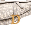 Dior Oblique Embroidered Canvas Saddle Bag Secondhand
