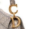 Dior Oblique Embroidered Canvas Saddle Bag Secondhand