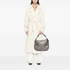 Burberry Supernova Check Coated Canvas and Metallic Leather Shoulder Bag Secondhand