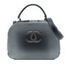 Chanel Small CC Quilted Metallic Caviar Coco Curve Vanity Case Secondhand