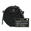 Chanel CC Quilted Caviar Round Clutch With Chain Secondhand