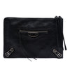 Balenciaga Medium Goatskin Motocross Classic Metallic Edge Clutch Secondhand