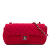 Secondhand Chanel Quilted Jersey East West Single Flap