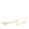 Chanel CC Gold Plated 31 Rue Cambon Dog Tag Pendant Necklace Secondhand