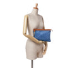 Gucci GG Nylon Top Zip Clutch Secondhand