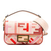 Fendi Mini Zucca Embroidered Baguette Satchel Secondhand