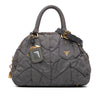 Prada Chevron Quilted Tessuto Dome Satchel Secondhand