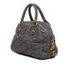 Prada Chevron Quilted Tessuto Dome Satchel Secondhand