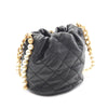 Chanel Mini Quilted Calfskin About Pearls Drawstring Bucket Bag Secondhand