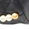 Secondhand Chanel Mini Quilted Calfskin About Pearls Drawstring Bucket Bag