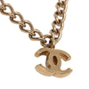 Chanel CC Gold Plated Letters Pendant Necklace Secondhand