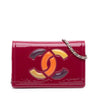 Chanel Patent CC Lipstick Wallet On Chain Secondhand