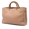 Gucci Large Calfskin Bamboo Shopper Satchel Secondhand