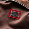 Fendi Sequin and Crystal Embellished Suede Oyster Shoulder Bag Secondhand