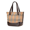 Burberry Haymarket Check Canvas Handbag Secondhand