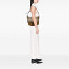 Burberry Haymarket Check Coated Canvas and Calfskin Flap Shoulder Bag Secondhand