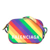Secondhand Balenciaga XS Leather Rainbow Logo Ville Camera Bag