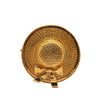 Chanel Gold Plated Straw Hat Brooch Secondhand